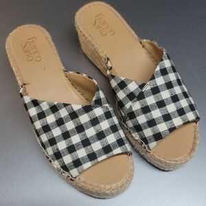 Franco sarto pilot espadrilles wedges 7.5